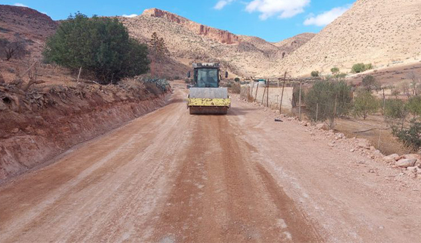Travaux d&rsquo;aménagement des pistes au niveau de la Commune de Labsara à Oujda