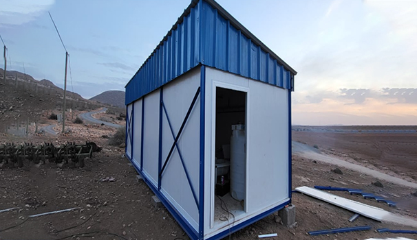 تجهيز وحدة زراعة الشعير المستنبت