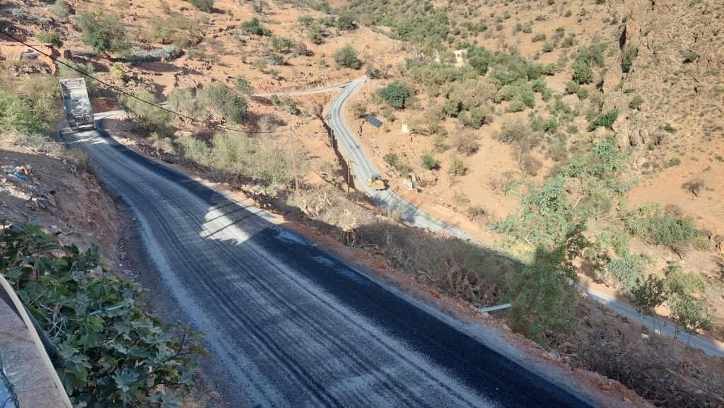 Pistes rurales aménagées au niveau de la commune d_Ain Sfa (Préfecture Oujda Angad)
